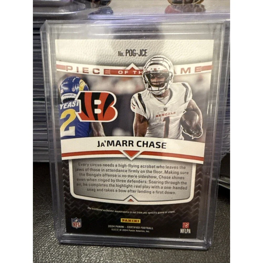 2024 Panini Certified Ja'Marr Chase Piece Of The Game RED /99